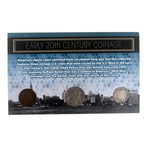 Early 20th Century Coinage 3 pc Collection
